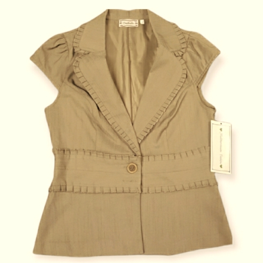 Soulmates Blazer in Size S, Brown, New with tags